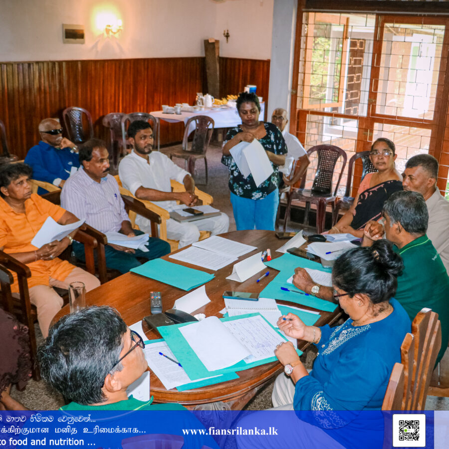 The Annual General Meeting of FIAN Sri Lanka