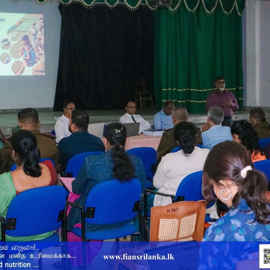 Bandarawela district program about Dissemination of Household Food Security Survey Findings