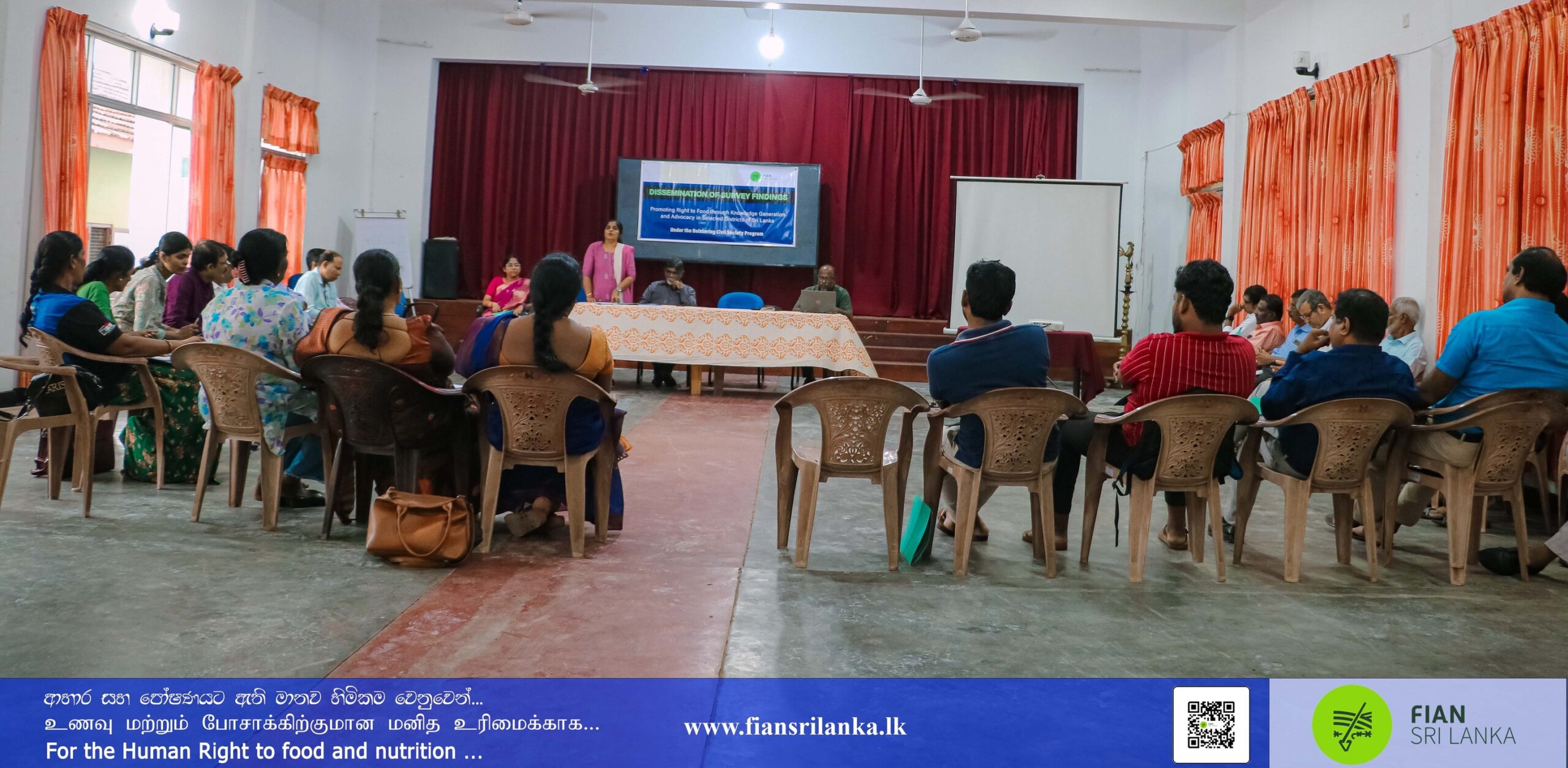 Batticaloa district program about Dissemination of Household Food Security Survey Findings