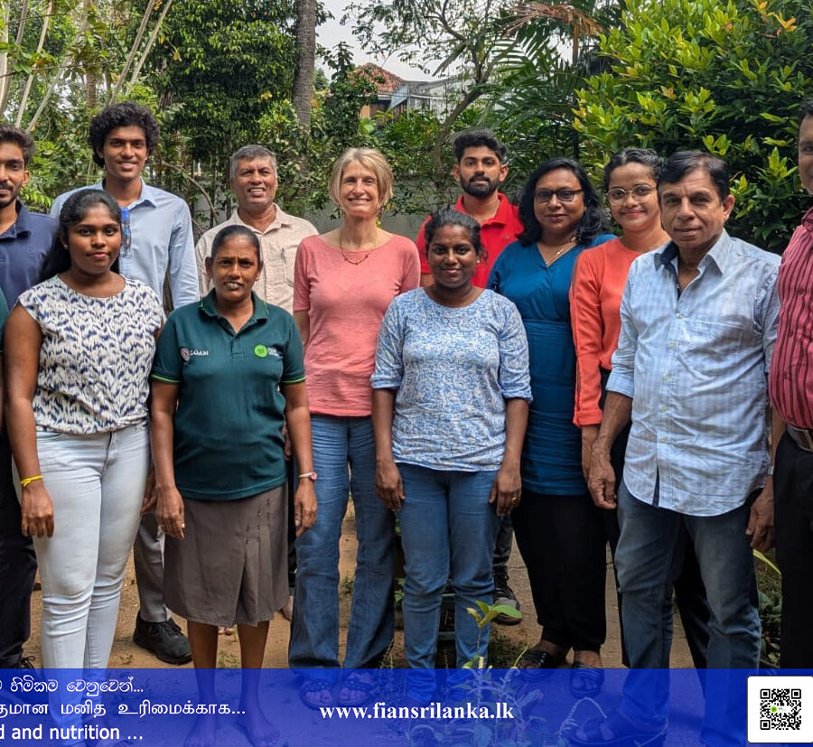 Visit of Ms. Sabine Pabst to FIAN Sri Lanka